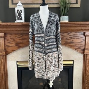 Maurices Women's Soft Chunky Knit Open‎ Front Cardigan Sweater Sz. M